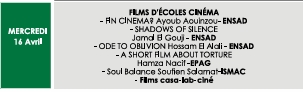 FILMS DES ECOLES DU CINEMA